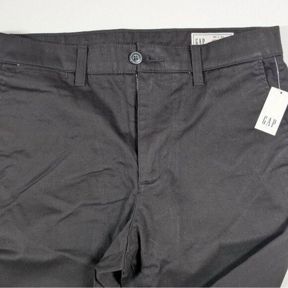 Gap Modern Straight Khakis NWT True Black Mens 30W 34L Pants Business Casual - Picture 8 of 10